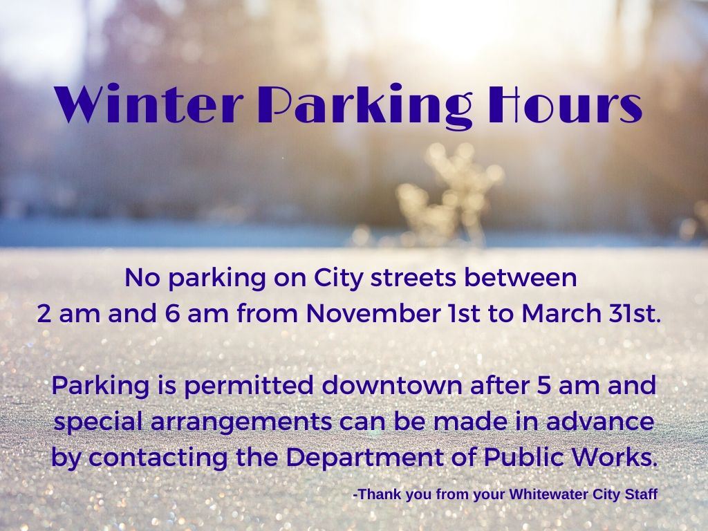 Winter Parking 2a-6a 2019